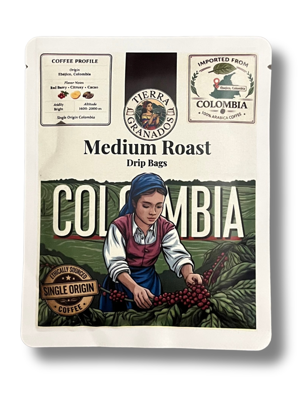 Tierra Granados Medium Roast Drip Bags